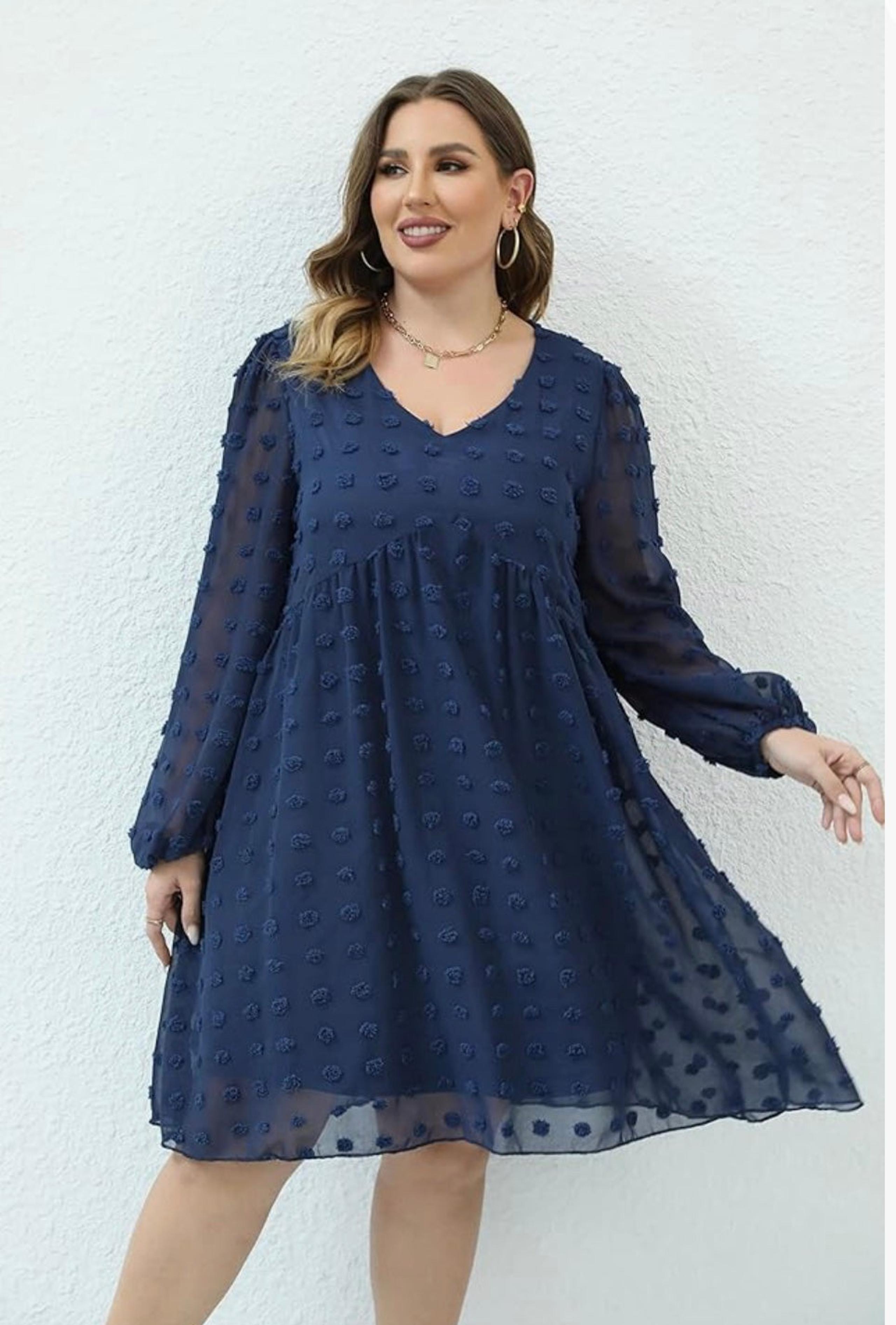 New- size small. Summer Short Sleeve Sexy V Neck Flowy Mini Dress Plus Size Casu