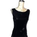 Vtg Sandine Originals Little Black Velvet Dress Designer Women Ladies Size 11