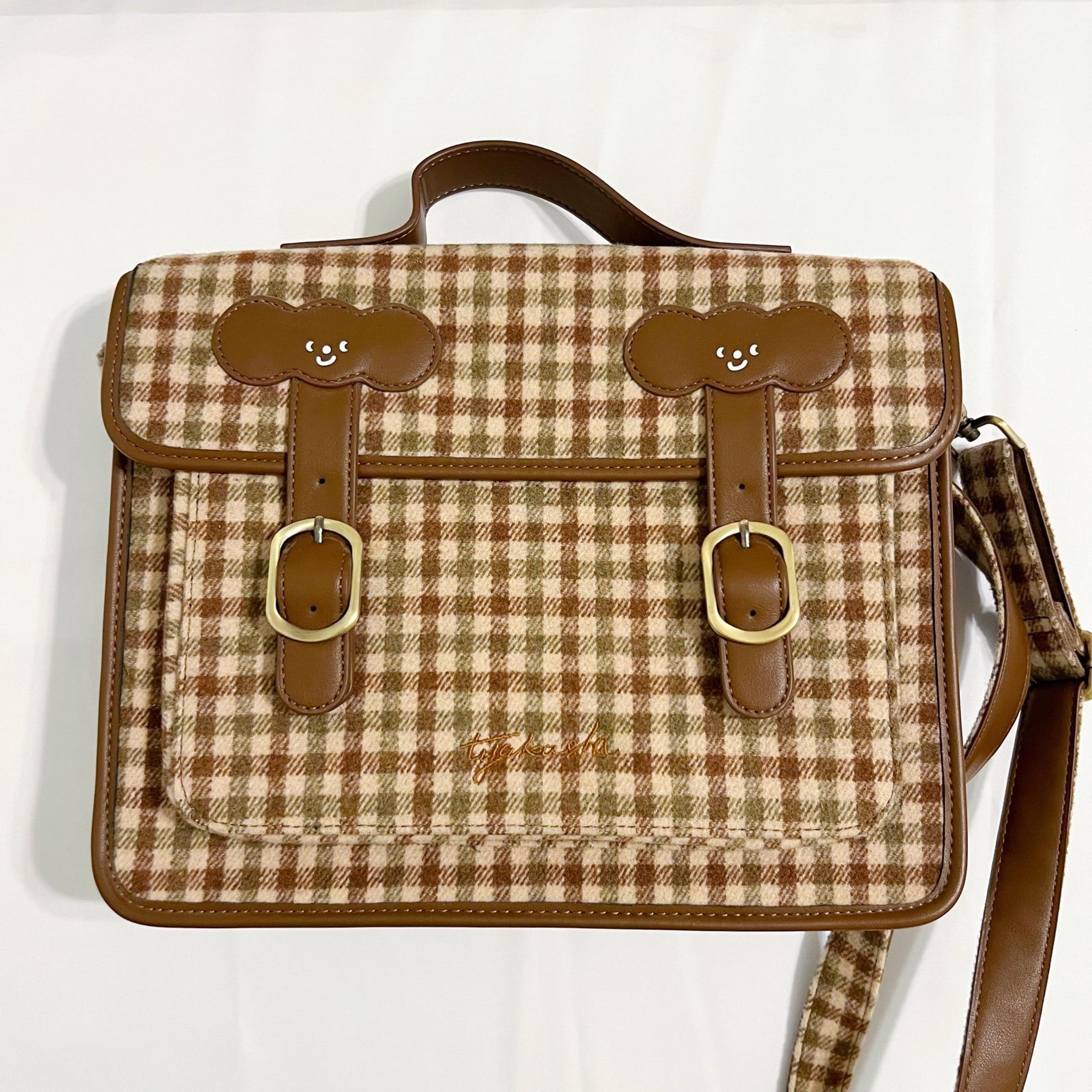 Tyakasha Studio Mori Shoujo Gingham Messenger Bag