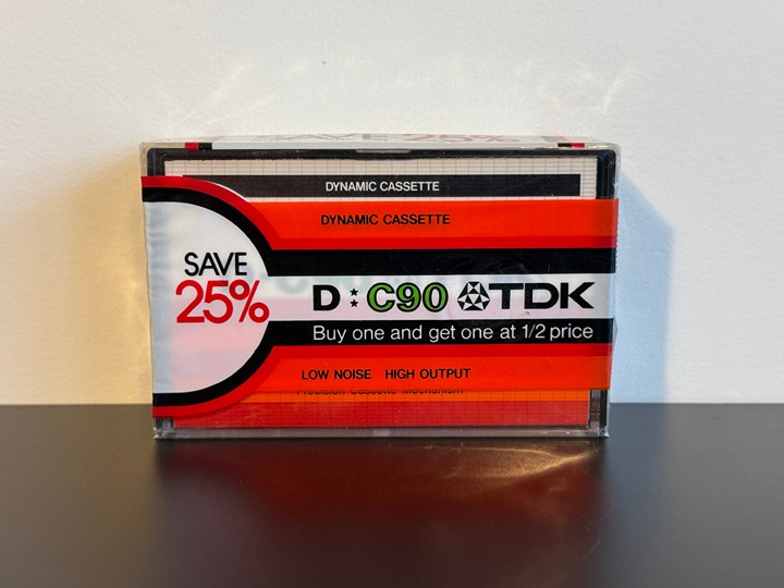 2x TDK D-C90 Type I Normal Bias Cassette Tapes SEALED BLANK NEW (12/each)