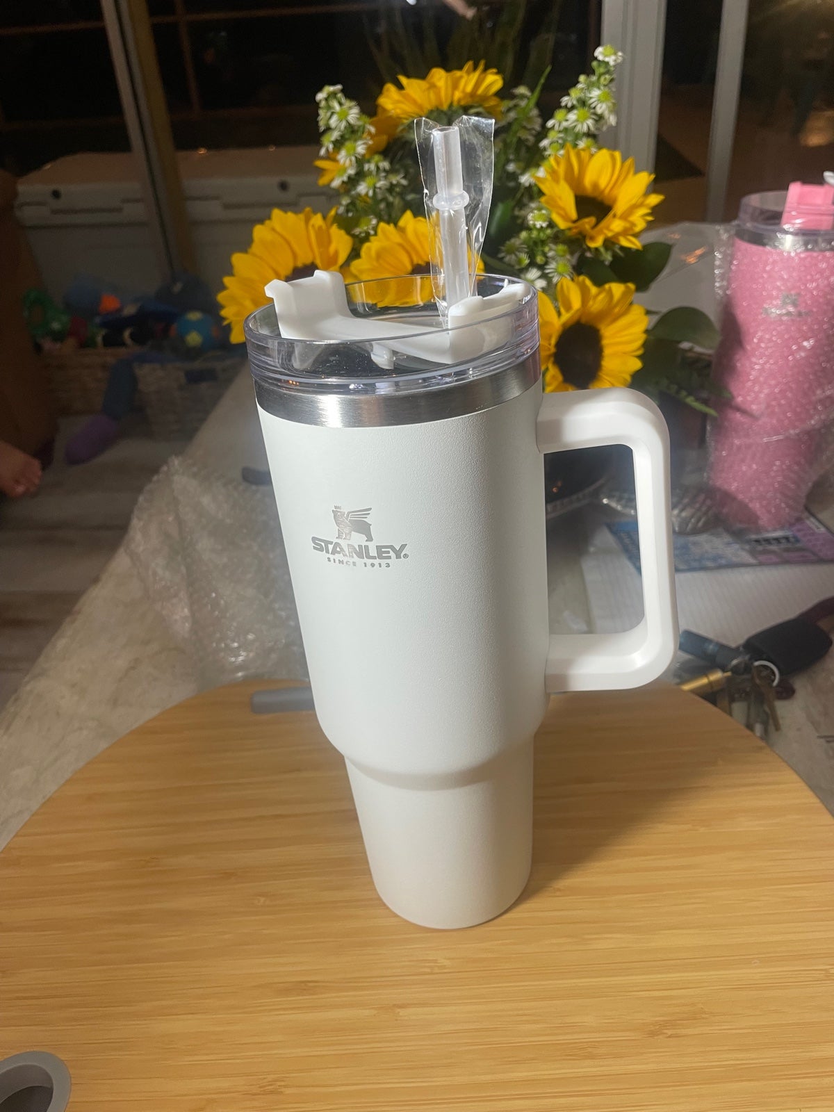 40oz white insulated tumbler