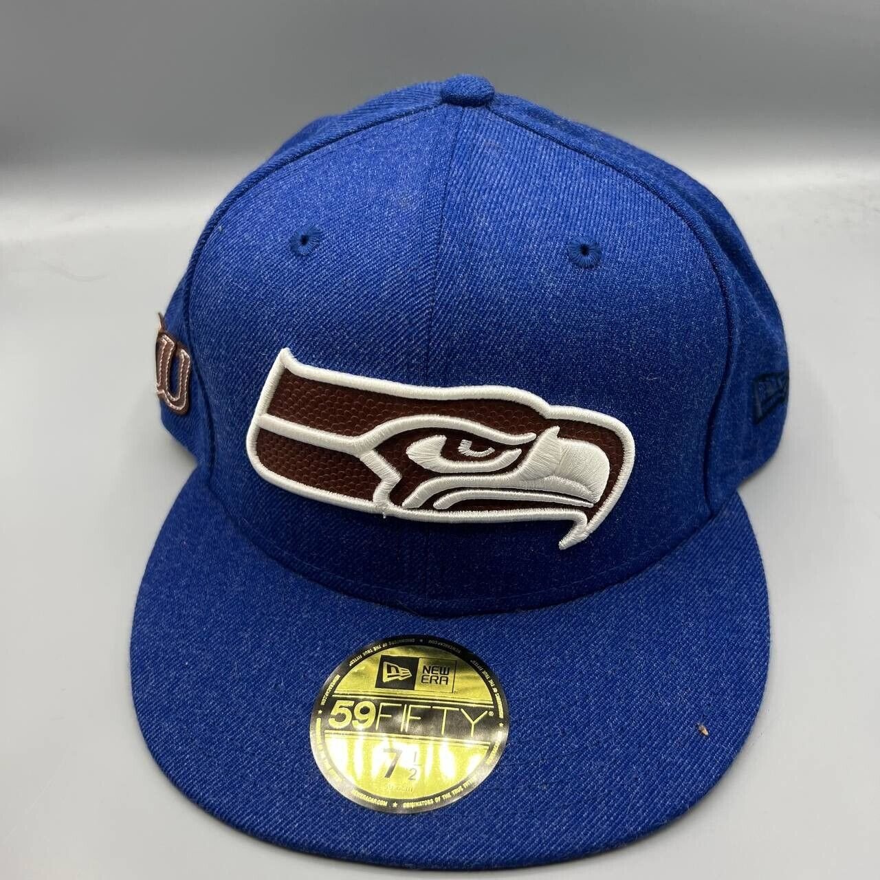 Seattle Seahawks 7 1/2 Blue Wilson x New Era Fitted Cap New