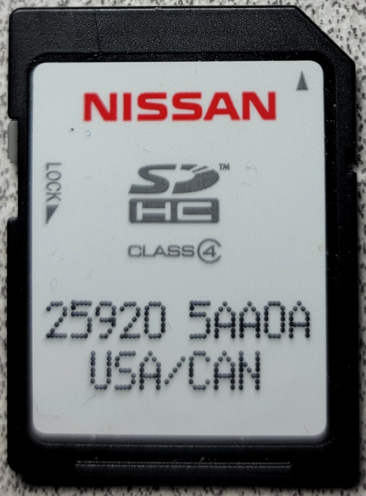 2015-2016 Nissan Murano Navigation GPS SD card