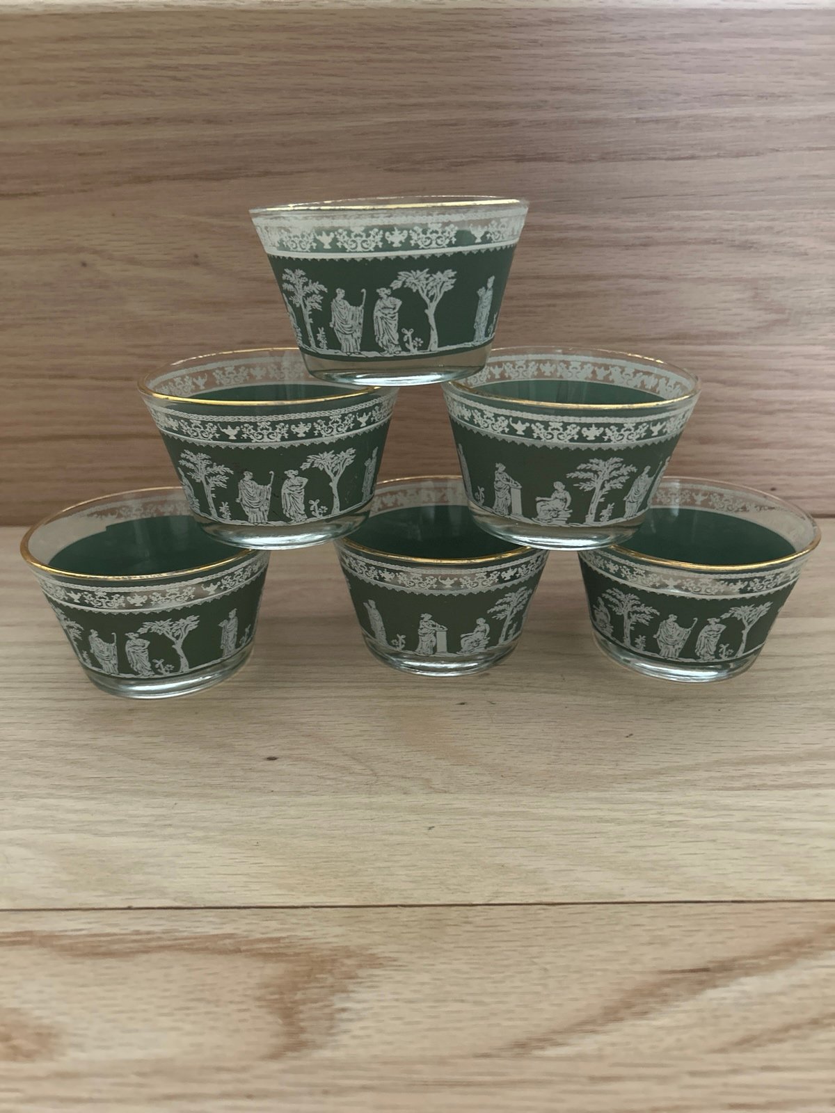 Set of 6 Jeanette glass small bowls, Wedgewood