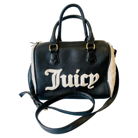 Juicy Couture Black and Cream Women's Bag