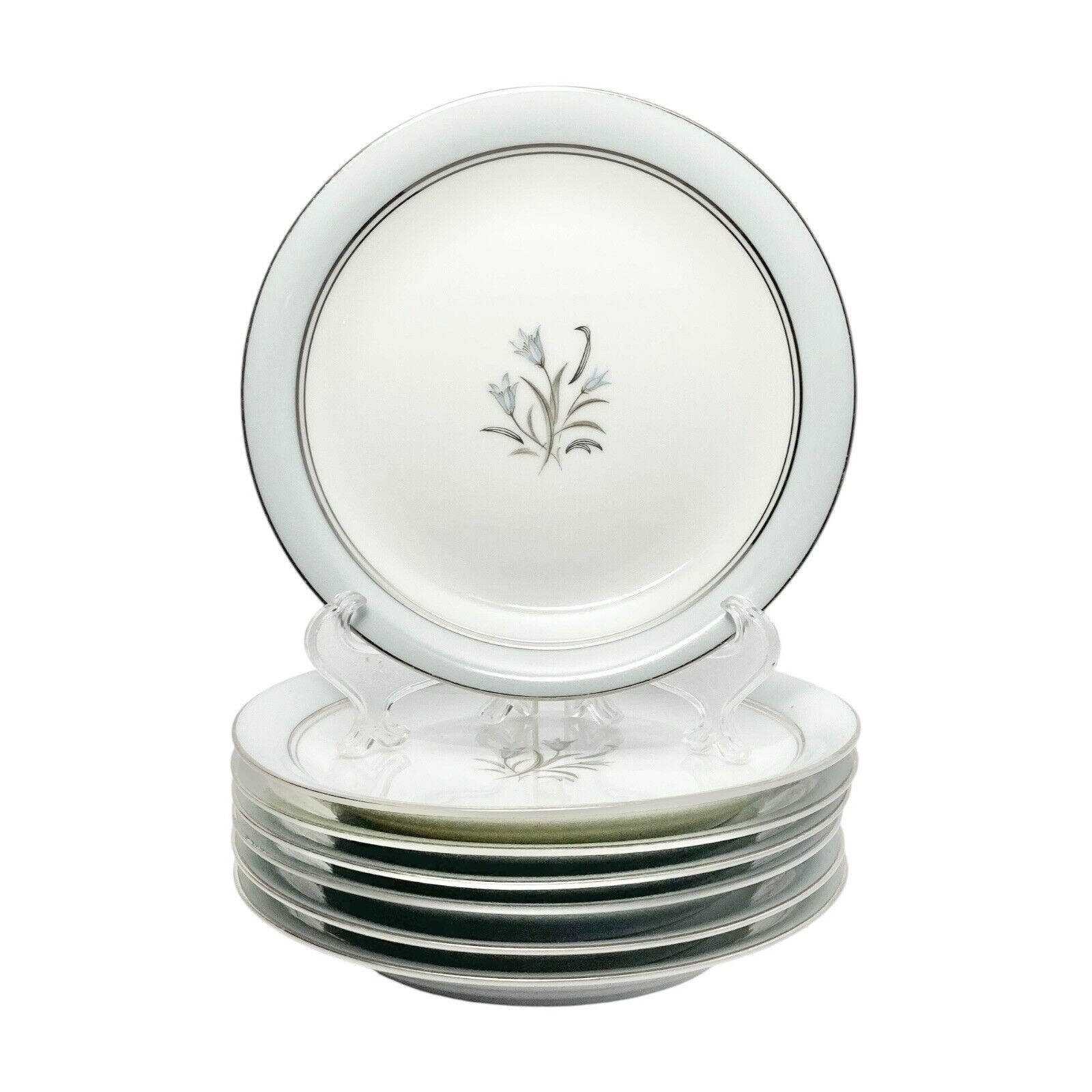 Noritake “Bluebell” Set of 7 Porcelain Bread Plates 6 1/4”