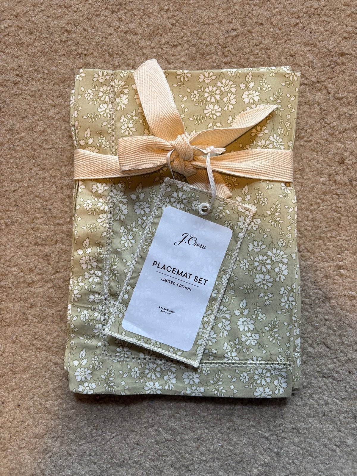 NWT J.Crew Placemat Set in Liberty Fabric
