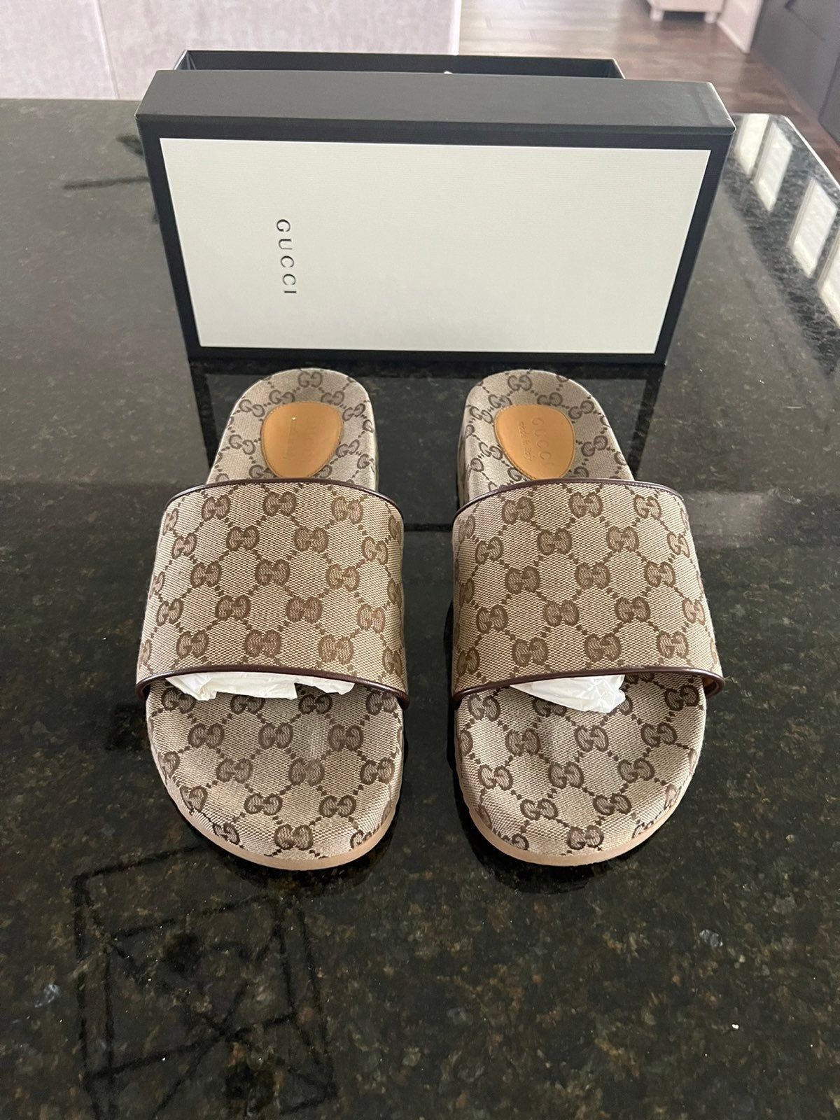 Men's GG canvas slide sandal