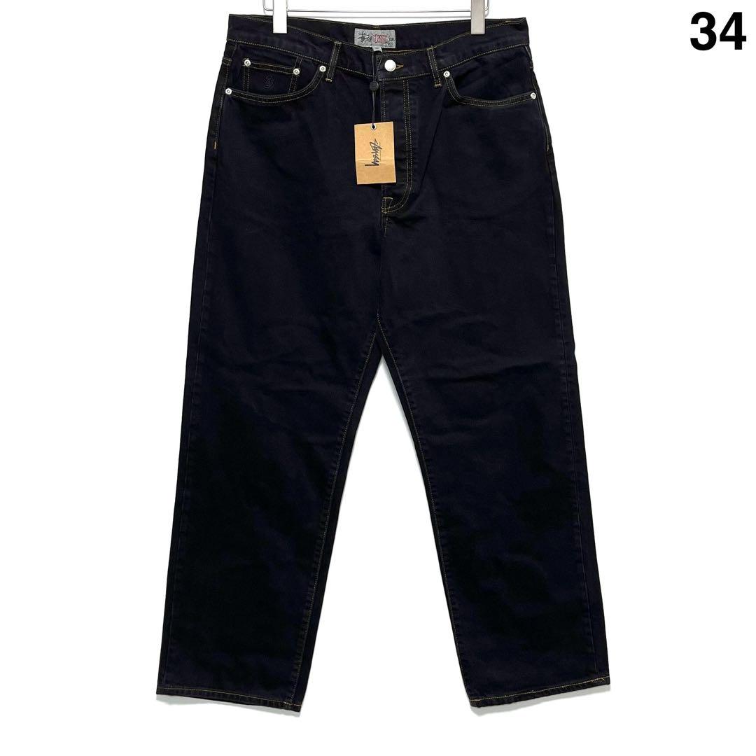 New STUSSY CLASSIC JEAN DENIM 34 BLACK