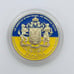 Souvenir Defender of Ukraine freedom Medal Gold color military war 2022 year