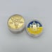 Souvenir Defender of Ukraine freedom Medal Gold color military war 2022 year