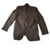CIRCLE S BLAZER SPORT JACKET Men's SIZE 44 Long Brown Wool Elbow Patch