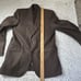 CIRCLE S BLAZER SPORT JACKET Men's SIZE 44 Long Brown Wool Elbow Patch