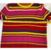 Vintage Multi Color Stripe Chunky Turtleneck Sweater Womens Small