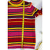 Vintage Multi Color Stripe Chunky Turtleneck Sweater Womens Small