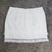 Lulus White Black Tassel Mini Skirt NWT size medium