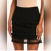 Lulus White Black Tassel Mini Skirt NWT size medium