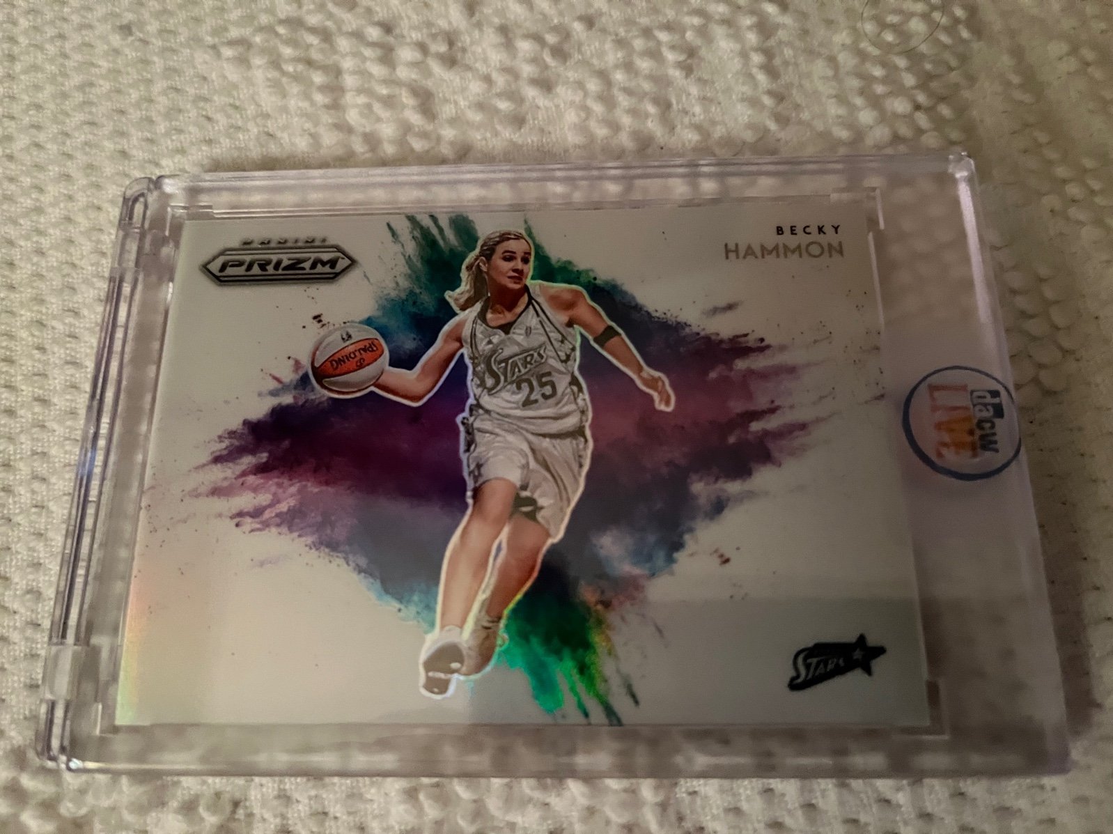 2022 Panini Prizm WNBA BECKY HAMMON COLORBLAST SAN ANTONIO PLAYER/COACH ACES