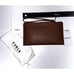 Furla Classic XL Envelope Wristlet Wallet Leather Vitello ST. Brown