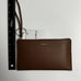 Furla Classic XL Envelope Wristlet Wallet Leather Vitello ST. Brown