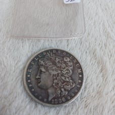 1886 silver morgan dollar rainbow colors toner