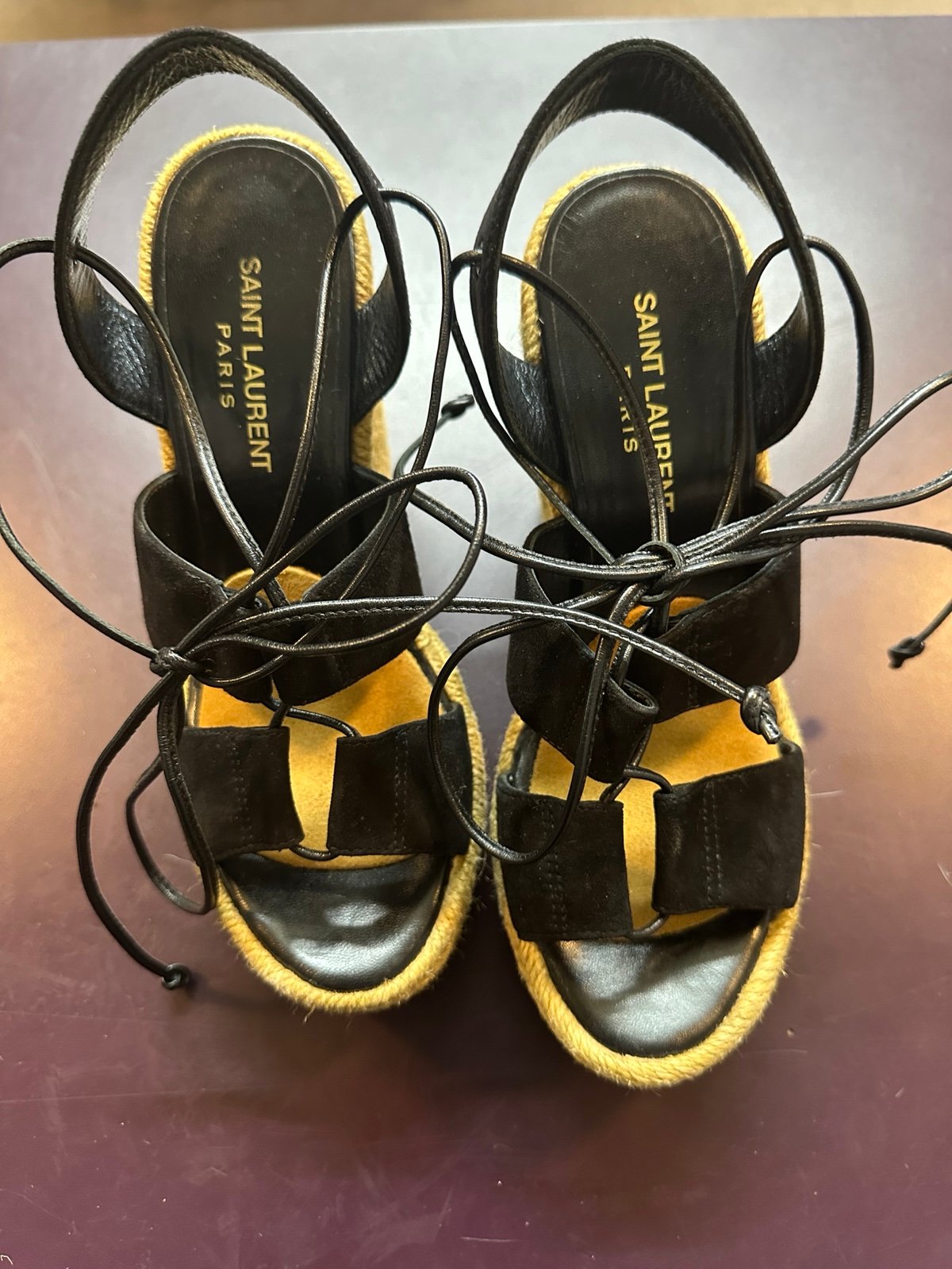 YSL platform shoes