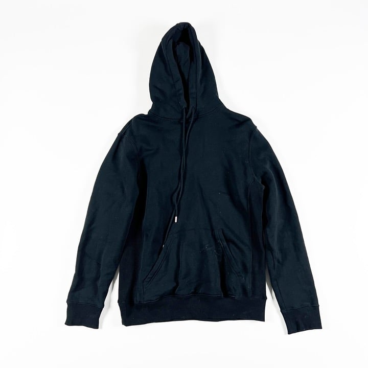 Fiorucci Equipe Graphic Logo Cotton Fleece Lined Pullover Hoodie Sweatshirt S
