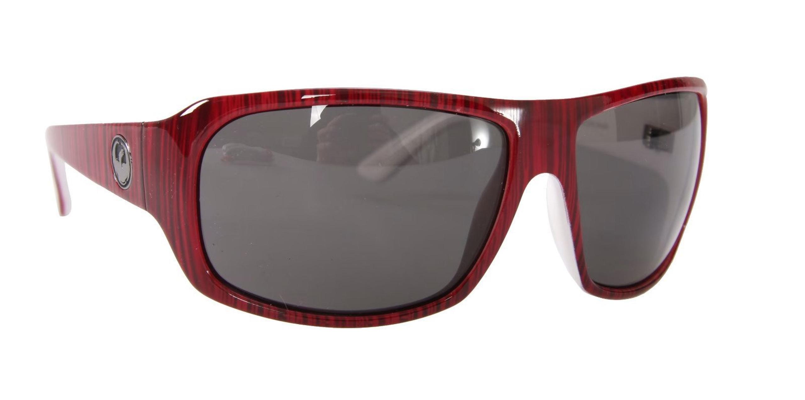 new DRAGON BRIGADE SUNGLASSES red crimson grain/gray grey NWOT