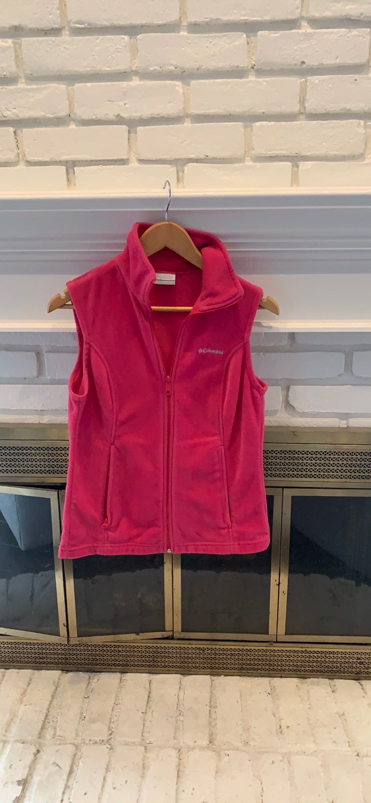 Columbia jacket fleece vest with zipper