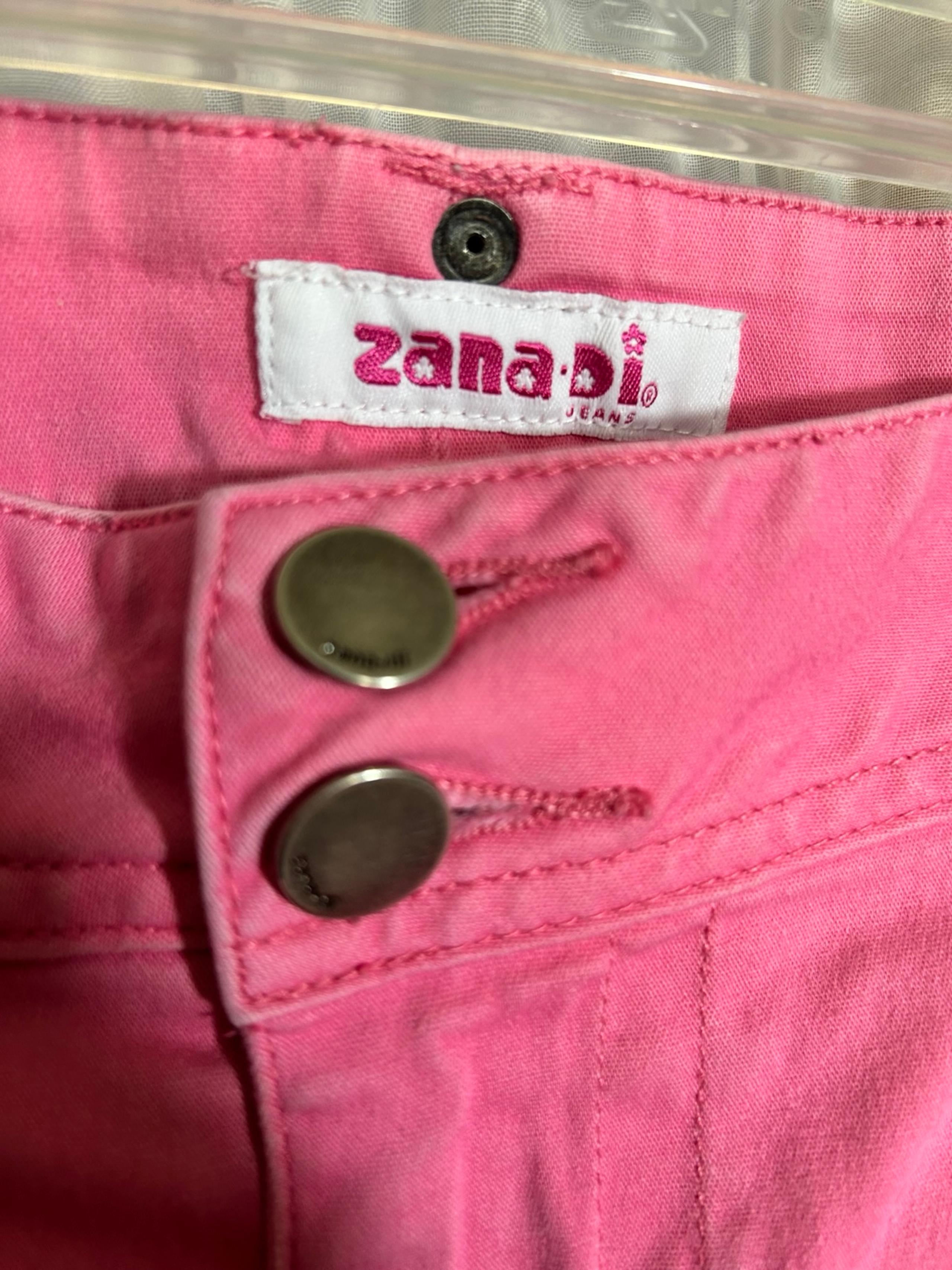 Zana Di plus size 22 women’s 90s unique hot pink denim mini skirt with pockets