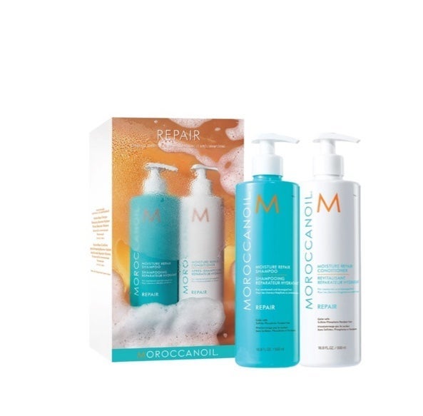 MOROCCANOIL Moisture Repair Shampoo & Conditioner Half-Liter Duo