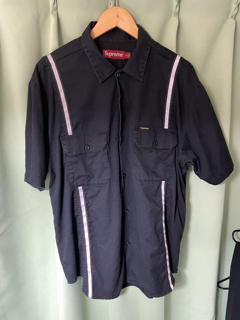 supreme Reflective Stripe S/S Work Shirt