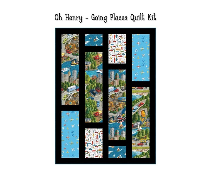 Oh Henry - Going Places Quilt Kit (51 x 69 )