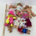 Vintage Mixed LOT Russ Berrie & Others Lucky Troll Dolls Mini Toy Figures 90s