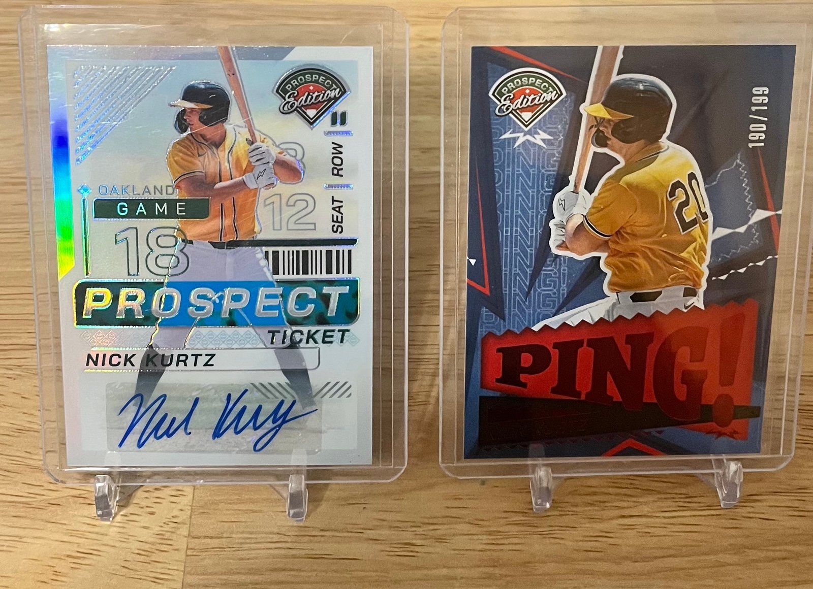 2024 Panini Prospect Edition Nick Kurtz Auto Prospect Ticket Oakland