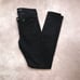Veronica Beard Jeans Brooke 8.5” Skinny Black Denim 78% Cotton Size 25 Mid Rise