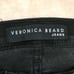 Veronica Beard Jeans Brooke 8.5” Skinny Black Denim 78% Cotton Size 25 Mid Rise