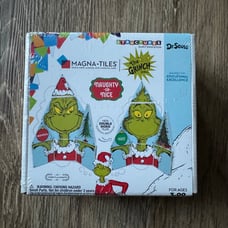 Magna-Tiles Limited Edition Grinch Magnetic Building Toys from Dr. Seuss’ “Ho...
