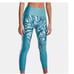 NWT Women's HeatGear® Armour Printed Ankle Leggings Teal, 1362275 Size S/M