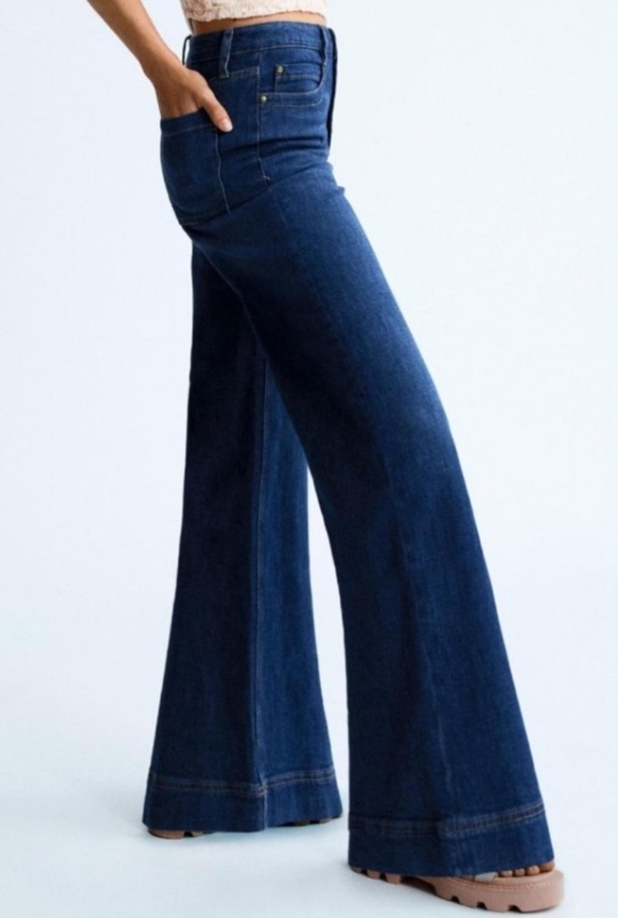 Anthropologie Maeve The Jada High Waist Wide Leg Jeans | Size 30