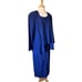 Leslie Belle 90s Vintage 3pc Set Cardigan Top Skirt Royal Blue Womens 12