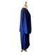 Leslie Belle 90s Vintage 3pc Set Cardigan Top Skirt Royal Blue Womens 12