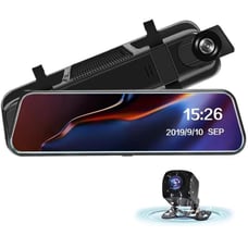 K5 Smart Full Touch Screen Mirror Dash Cam Front and Rear,
