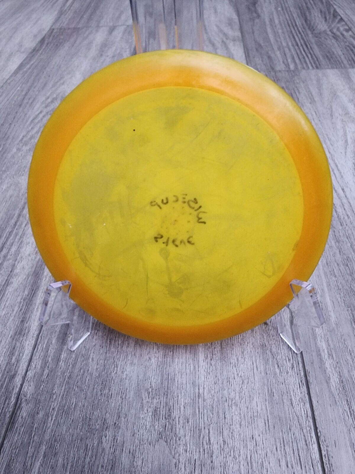 RARE Innova Champion EMPLOYEE TEST PROTOTYPE Disc Golf Frisbee 175g Yellow Disk