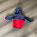 Patagonia Hooded Fleece Jacket Blue and Red