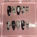 Handmade Black and White Miffy Coquette Press On Nails