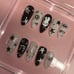Handmade Black and White Miffy Coquette Press On Nails