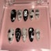 Handmade Black and White Miffy Coquette Press On Nails