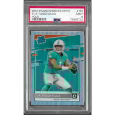 2020 Donruss Optic Holo Prizm #152 Tua Tagovailoa Dolphins RC Rookie PSA 9 MINT