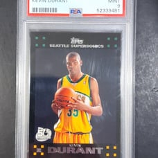 2007 Topps KEVIN DURANT RC #112 - PSA 9